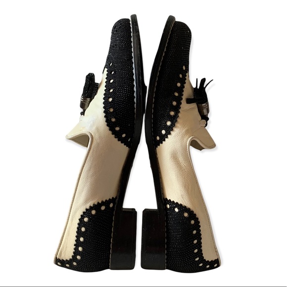 STUART WEITZMAN Wingtip Tassel Loafers Sz 5.5M - Picture 5 of 10